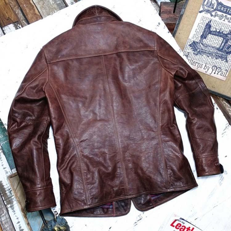 レザー ジャケット コート メンズ アウター 本革 秋/冬 ブラウン S/M/L/2L/3L/4L/5L l4b10 |  | 02