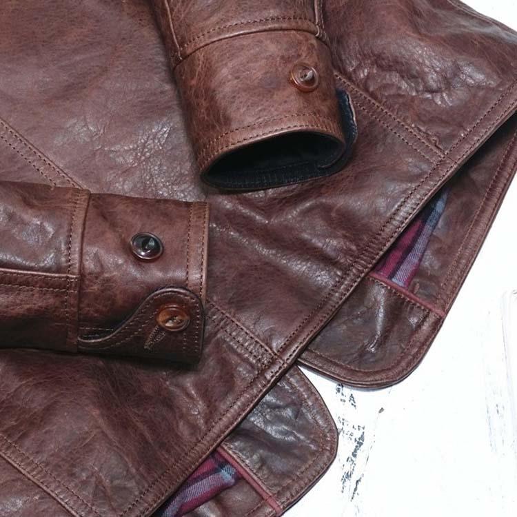 レザー ジャケット コート メンズ アウター 本革 秋/冬 ブラウン S/M/L/2L/3L/4L/5L l4b10 |  | 07