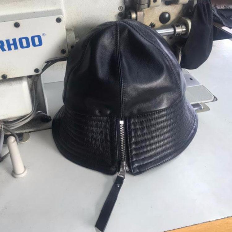 ラムレザー ハット 帽子 本革 秋/冬 メンズ レディース ブラック フリーサイズ FREE l4b16 |  | 07