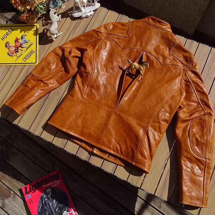 フォウルレザー 馬革 ジャケット コート 本革 メンズ 秋/冬 アウター キャラメル S/M/L/2L/3L/4L/5L l4b25 |  | 03