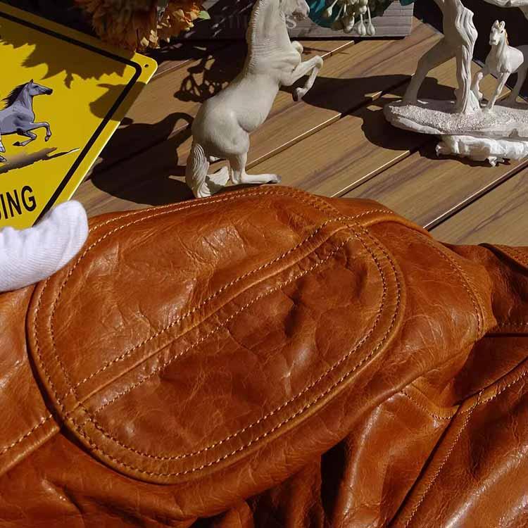 フォウルレザー 馬革 ジャケット コート 本革 メンズ 秋/冬 アウター キャラメル S/M/L/2L/3L/4L/5L l4b25 |  | 09