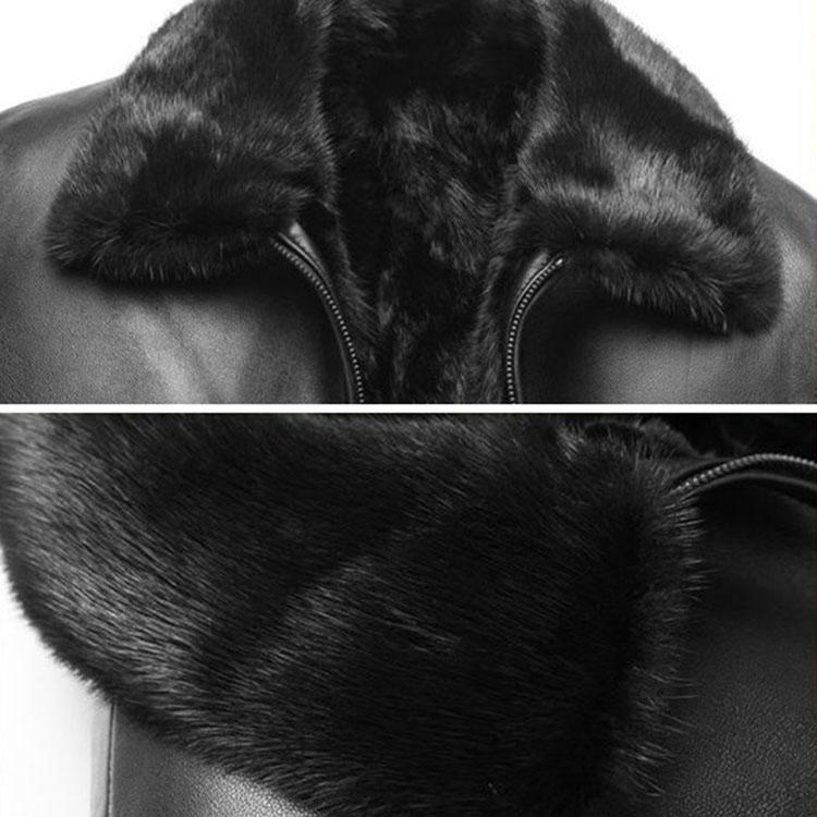 ラムレザー 羊革 ミンク ジャケット コート 本革 メンズ 秋/冬