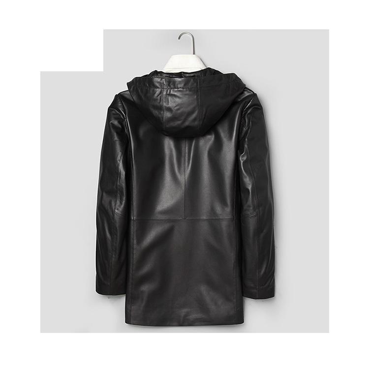 ラムレザー フード ジャケット コート 本革 羊革 メンズ 秋/冬 アウター ブラック L/2L/3L/4L/5L l4b34 |  | 03