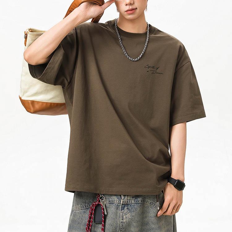 Tシャツ バックプリント 半袖 tシャツ メンズ カットソー カジュアル トップス 春/夏 ライトグレー/ブラック/ワインレッド/ブラウン M/L/2L/3L/4L m4o08 |  | 10