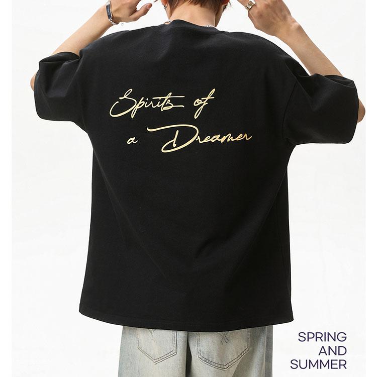 Tシャツ バックプリント 半袖 tシャツ メンズ カットソー カジュアル トップス 春/夏 ライトグレー/ブラック/ワインレッド/ブラウン M/L/2L/3L/4L m4o08 |  | 15