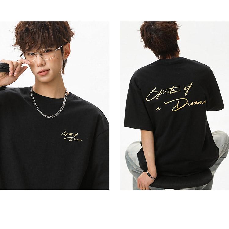 Tシャツ バックプリント 半袖 tシャツ メンズ カットソー カジュアル トップス 春/夏 ライトグレー/ブラック/ワインレッド/ブラウン M/L/2L/3L/4L m4o08 |  | 16