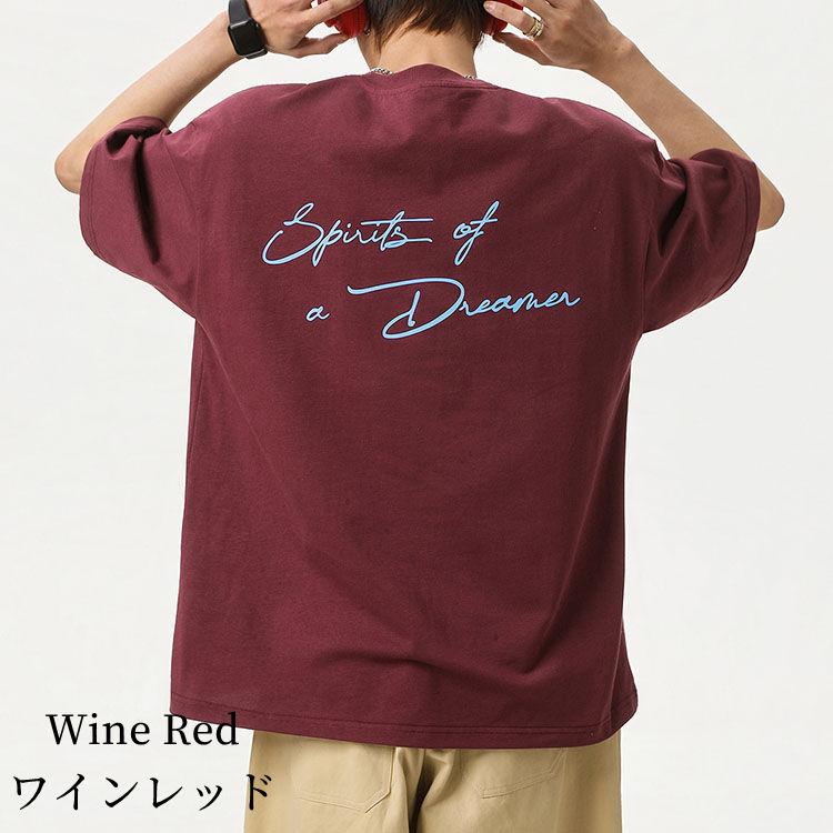 Tシャツ バックプリント 半袖 tシャツ メンズ カットソー カジュアル トップス 春/夏 ライトグレー/ブラック/ワインレッド/ブラウン M/L/2L/3L/4L m4o08 |  | 02
