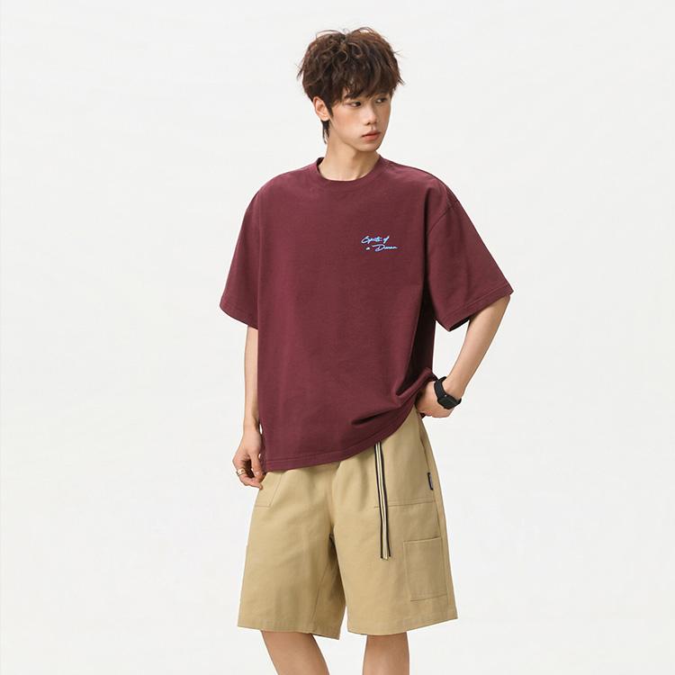 Tシャツ バックプリント 半袖 tシャツ メンズ カットソー カジュアル トップス 春/夏 ライトグレー/ブラック/ワインレッド/ブラウン M/L/2L/3L/4L m4o08 |  | 06