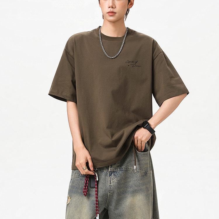 Tシャツ バックプリント 半袖 tシャツ メンズ カットソー カジュアル トップス 春/夏 ライトグレー/ブラック/ワインレッド/ブラウン M/L/2L/3L/4L m4o08 |  | 09