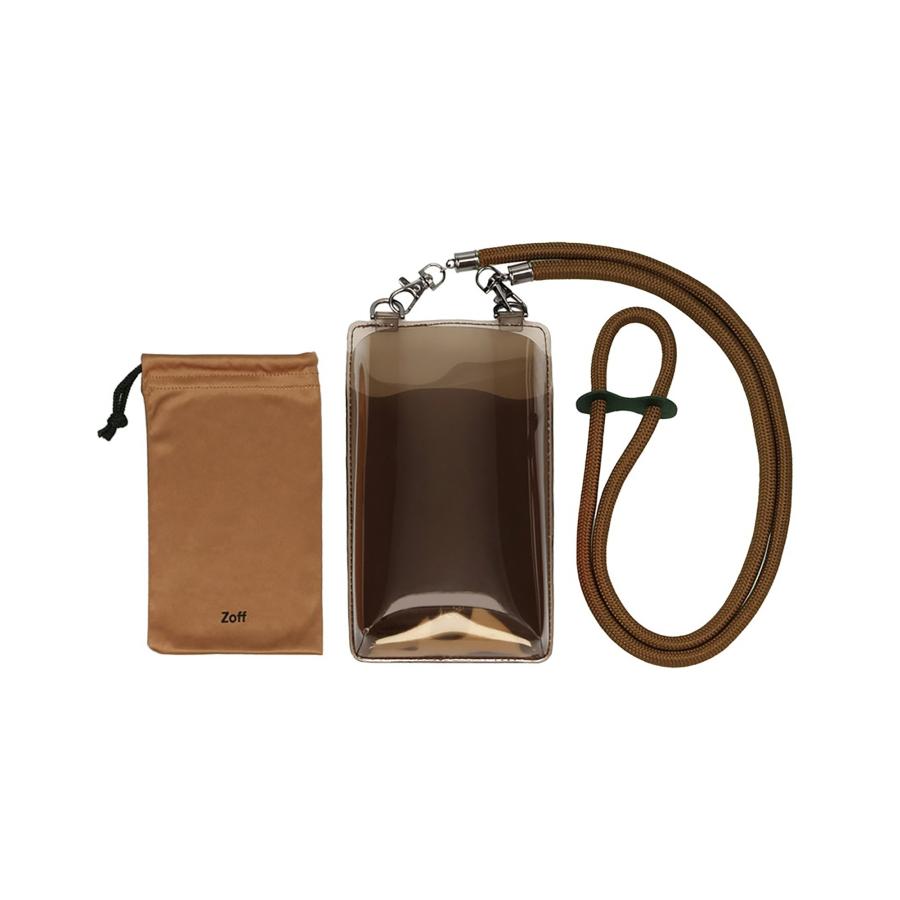 Zoff（ゾフ） メガネ・サングラス ケース 【クリア素材】 ミニバッグ