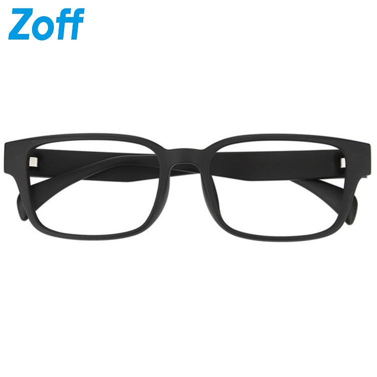 zoff 丸みのあるウェリントン 度付き 黒縁メガネ フレーム Zoff 伊達メガネ メガネ 眼鏡 ウェリントン型 メガネ｜黒縁