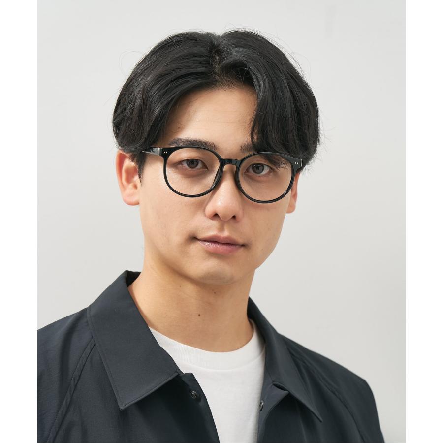 Zoff 度なし クラッシックでレトロなボストン型　ブラック　カラーレンズ Zoff ボストン型 メガネ プラスチックフレーム レトロ PREPPY