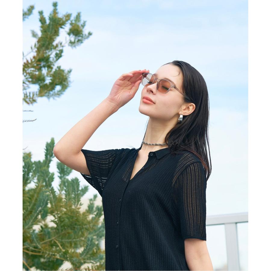 【美品】Zoff 調光レンズ サングラス 度なし UVカット 小顔効果 Zoff（ゾフ） 【WEB限定】調光サングラス レンズの色が変わる 軽量