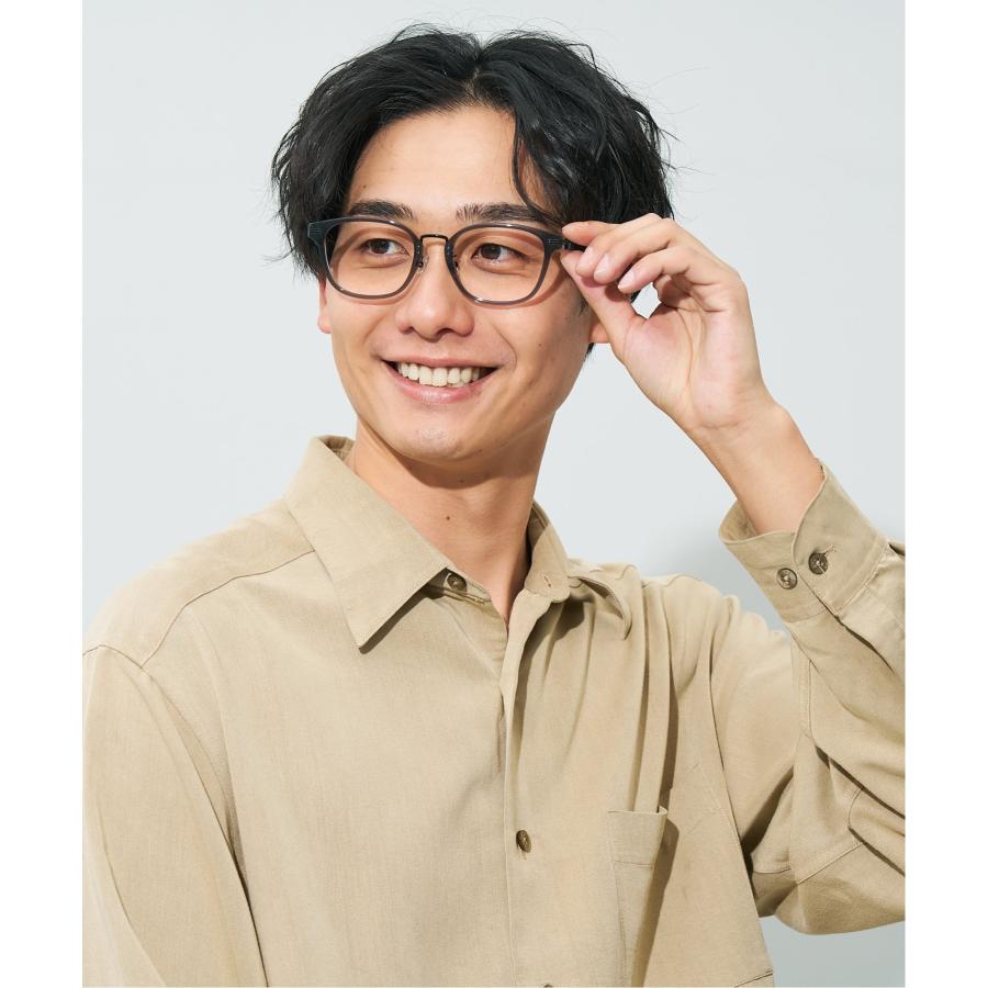 Zoff（ゾフ） メガネ｜レザー調、ラバーテンプル、ズレ落ち防止、眼鏡