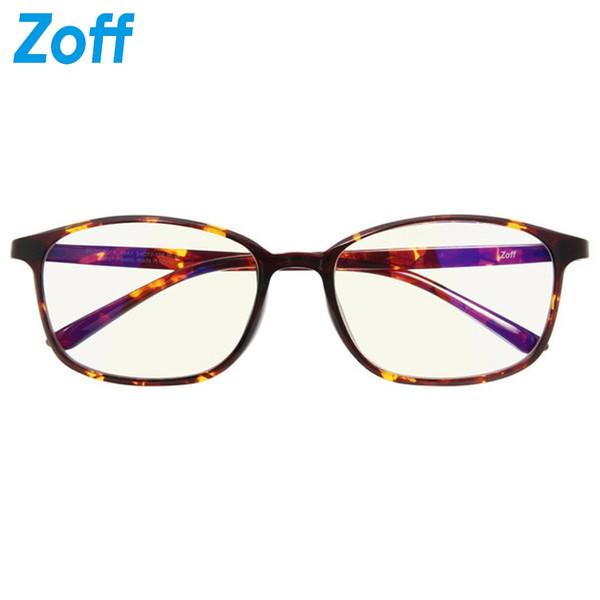 Zoff ブルーライトカットメガネ レディース 伊達メガネ メンズ