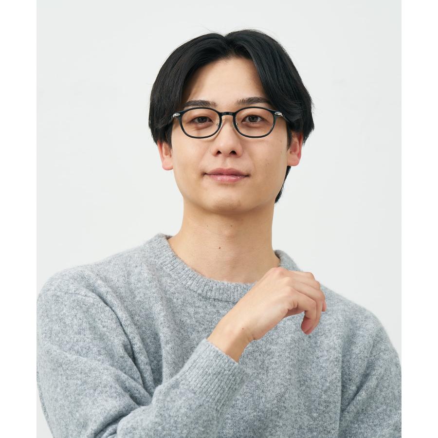 Zoff(ゾフ)　眼鏡　度数調整可 Zoff（ゾフ） メガネ｜レザー調 ラバーテンプル ズレ落ち防止 眼鏡
