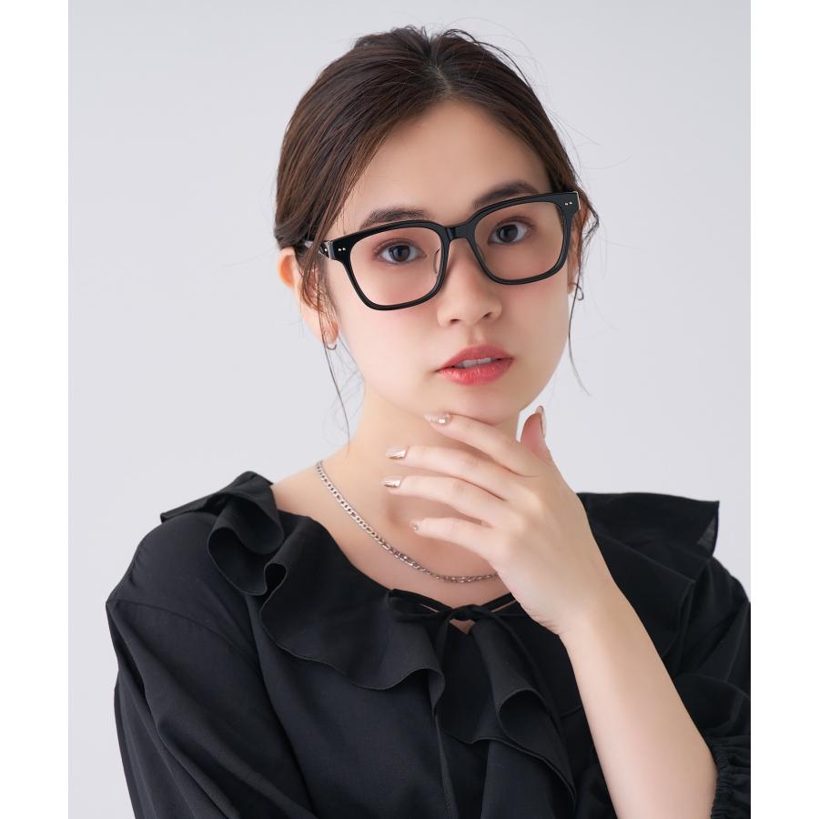 Zoff（ゾフ） メガネ｜四角 黒縁フレーム 伊達めがね 度付き（レンズ