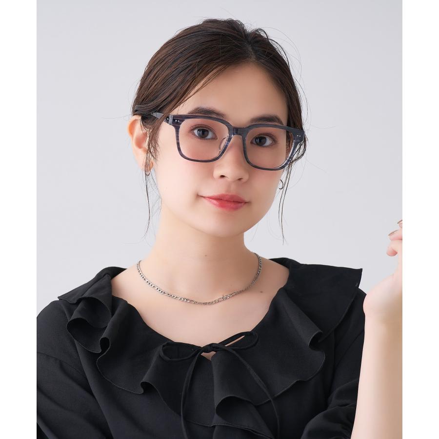 Zoff（ゾフ） メガネ｜四角 黒縁フレーム 伊達めがね 度付き（レンズ