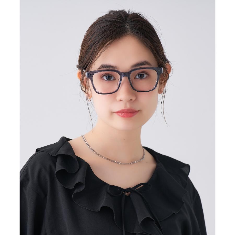 Zoff（ゾフ） メガネ｜四角 黒縁フレーム 伊達めがね 度付き（レンズ