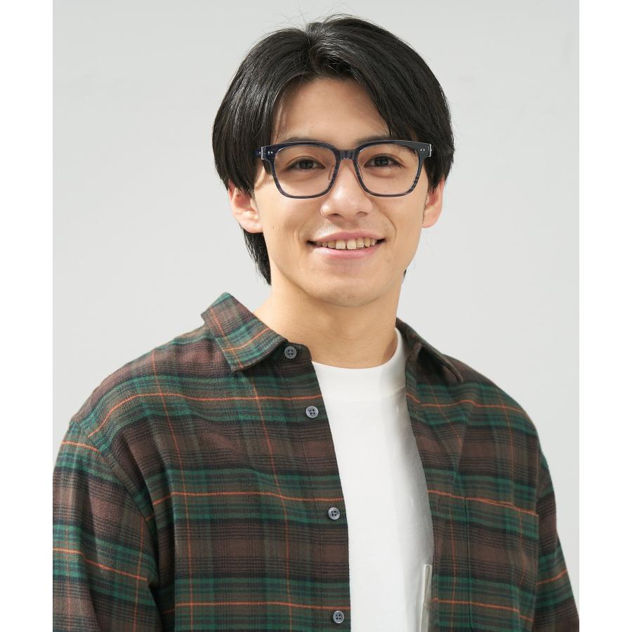 Zoff（ゾフ） メガネ｜四角 黒縁フレーム 伊達めがね 度付き（レンズ