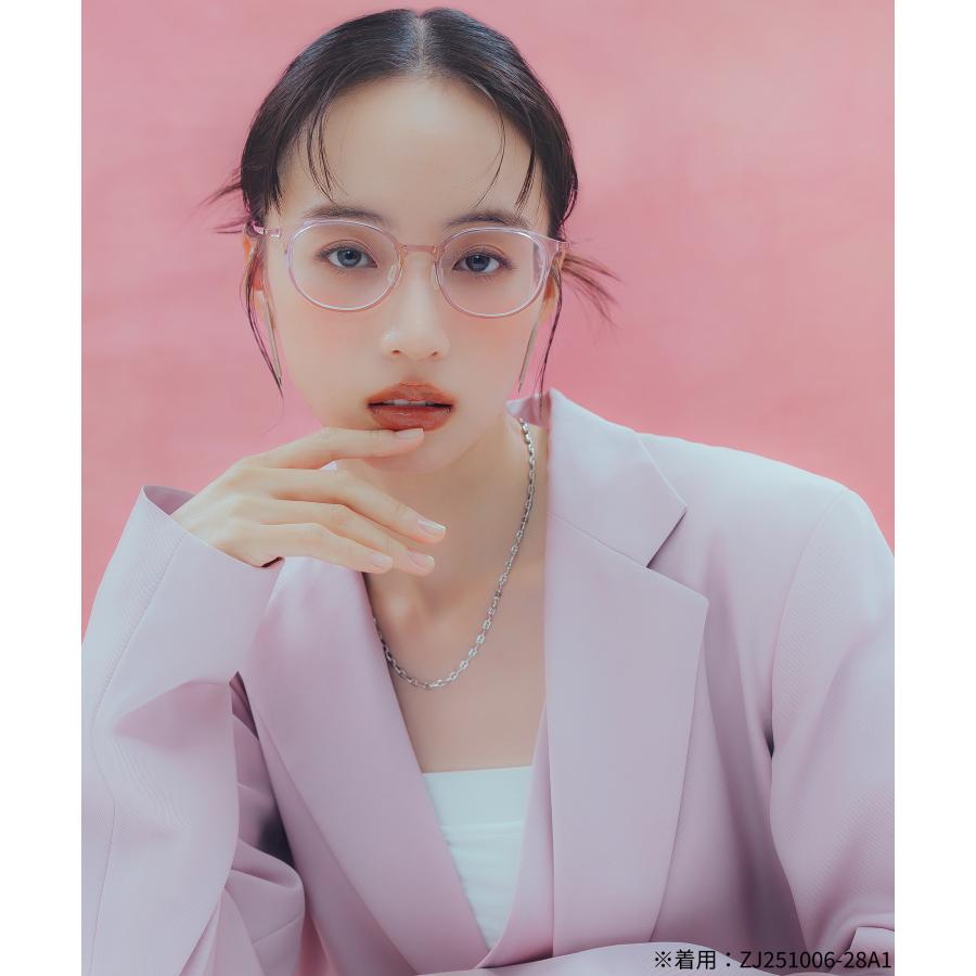 Zoff SMART 上品ピンク 度なし ブルーライト50% 鼻パッド上質 Zoff（ゾフ） Zoff SMART with MAQuillAGE(マキアージュ)｜血色感