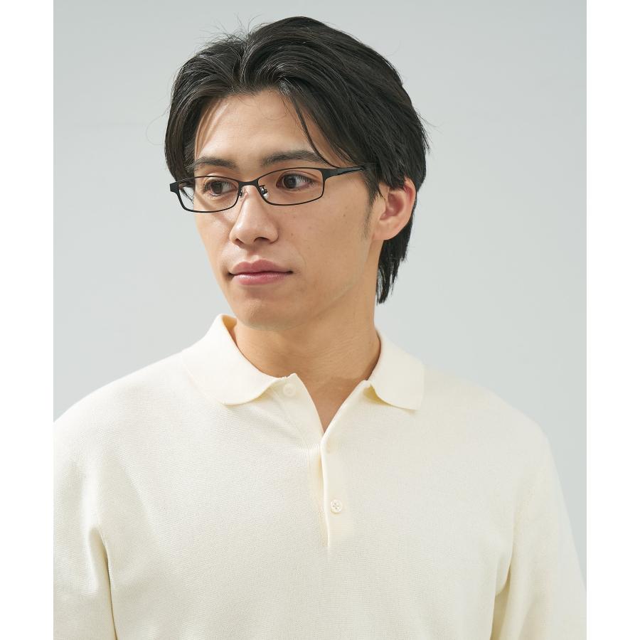 Zoff（ゾフ） メガネ｜横長 メタルフレーム 伊達めがね 度付き（レンズ