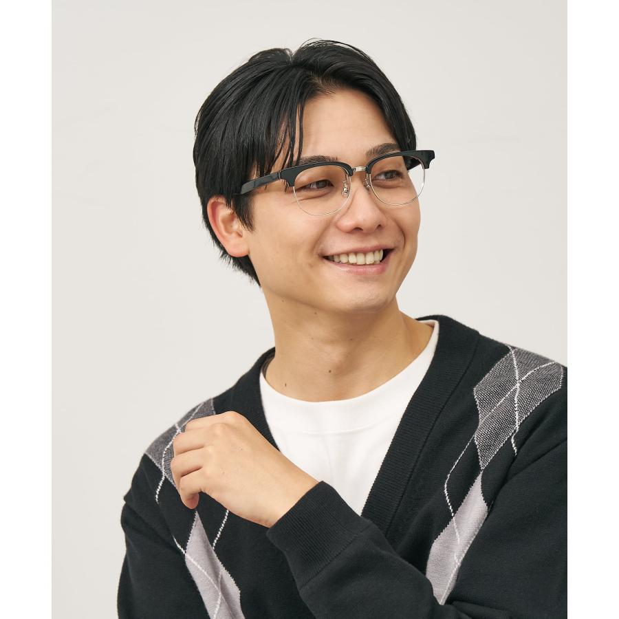 特注バフ仕上げ★鏡面仕上げの際立つ艶感の極上ノブレスNo1122★モンブラン社製 Zoff（ゾフ） 跳ね上げ式 メガネ (フリップアップ) 大きめサイズ 眼鏡