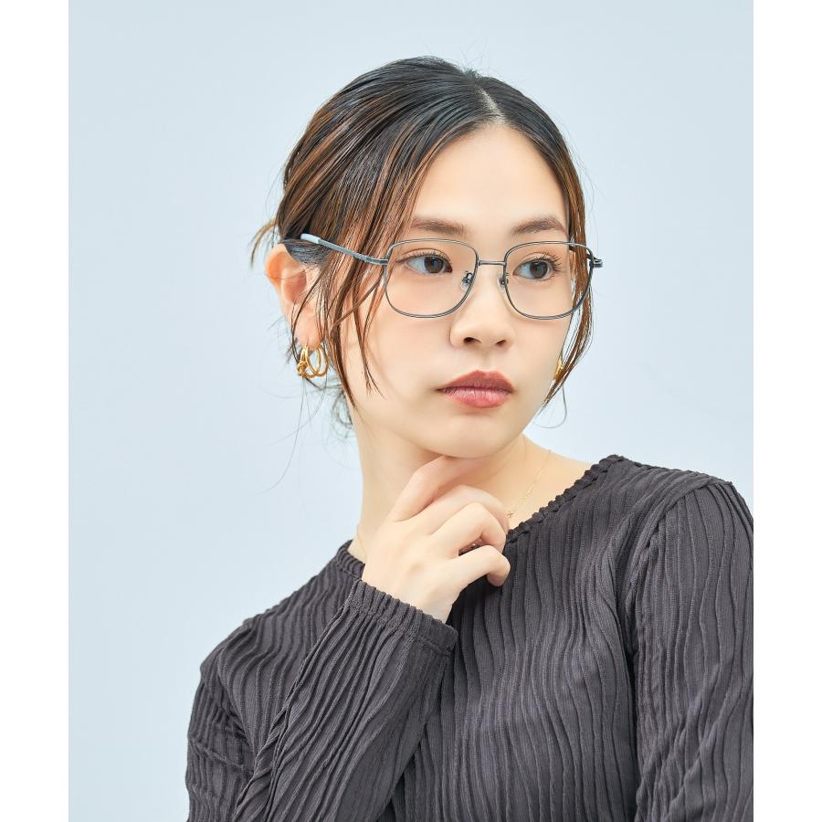 【メガネ】メタル　DOMUS J.B. 【0016】 Zoff（ゾフ） メガネ｜四角 メタルフレーム グランパコア伊達メガネ 度