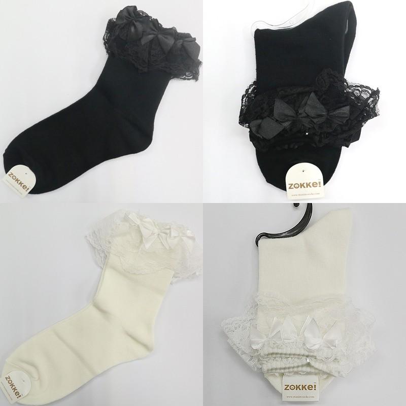 リボン3個付き レディース靴下 クルー丈 3p Ga5272 靴下通販 Zokke ゾッケ 通販 Yahoo ショッピング