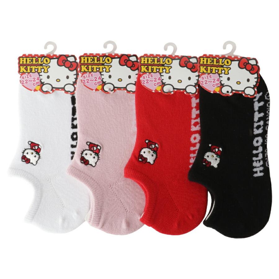 ハローキティ サンリオキャラクター 刺繍 スニーカーインソックス レディス 靴下 Dbs0312 靴下通販 Zokke ゾッケ 通販 Yahoo ショッピング