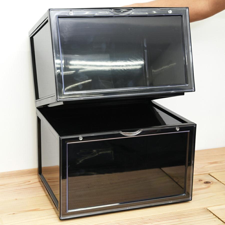 スニーカーを部屋に飾る シューズボックス シューズラック シューズコレクションボックス スニーカー収納ボックス 室内靴箱 透明 積み重ね靴箱 クリアケース K531 靴下通販 Zokke ゾッケ 通販 Yahoo ショッピング