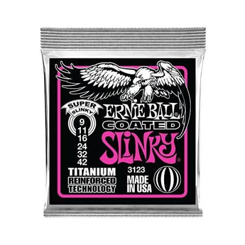 ERNIE BALL 3123 エレキギター弦 (09-42) COATED SUPER SLINKY