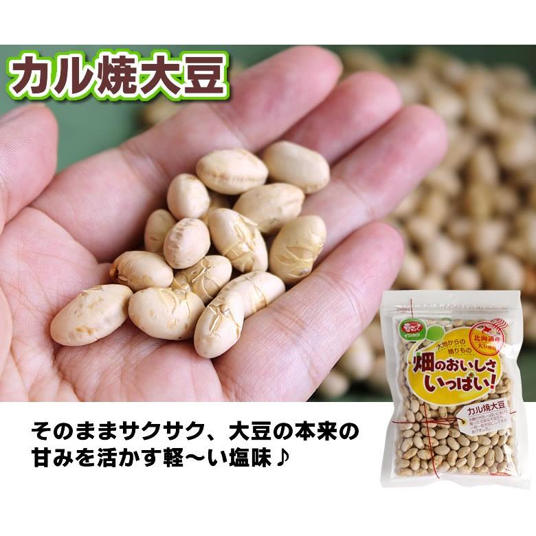 カル焼き大豆 送料無料 ポイント消化 86g×4袋 無添加 薄塩味 北海道産 保存に便利なチャック付き袋 ネコポス便 |  | 02