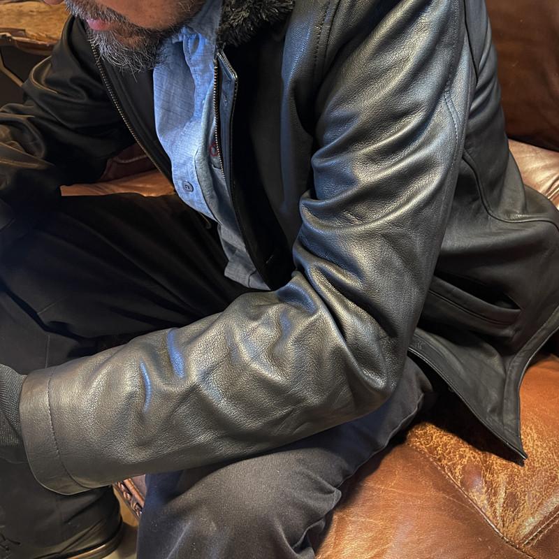 ZONオリジナル ゴートレザージャケット 冬用 本革 山羊革 柔らかい