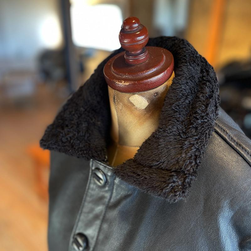 ZONオリジナル ゴートレザージャケット 冬用 本革 山羊革 柔らかい