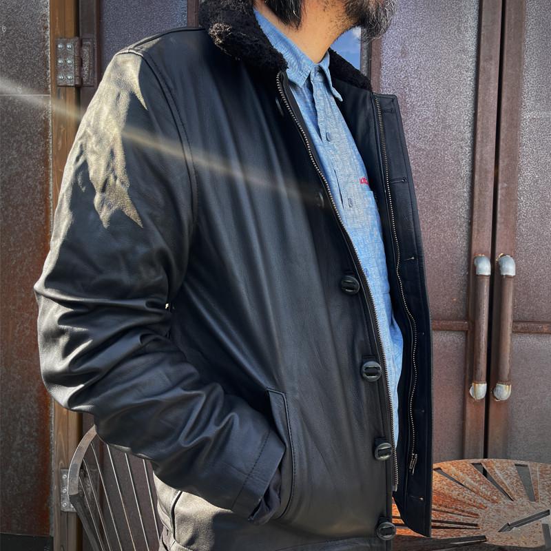calee 襟レザー 中綿 ジャケット ネイティブ アメカジ バイカ calee 襟レザー 中綿 ジャケット ネイティブ アメカジ バイカー