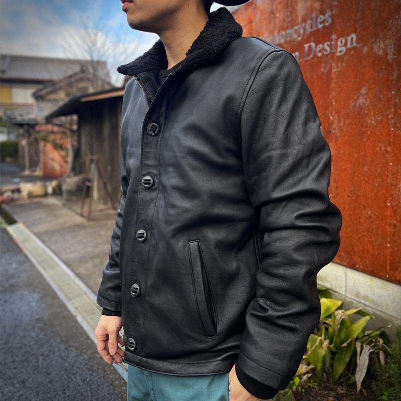 ZONオリジナル ゴートレザージャケット 冬用 本革 山羊革 柔らかい