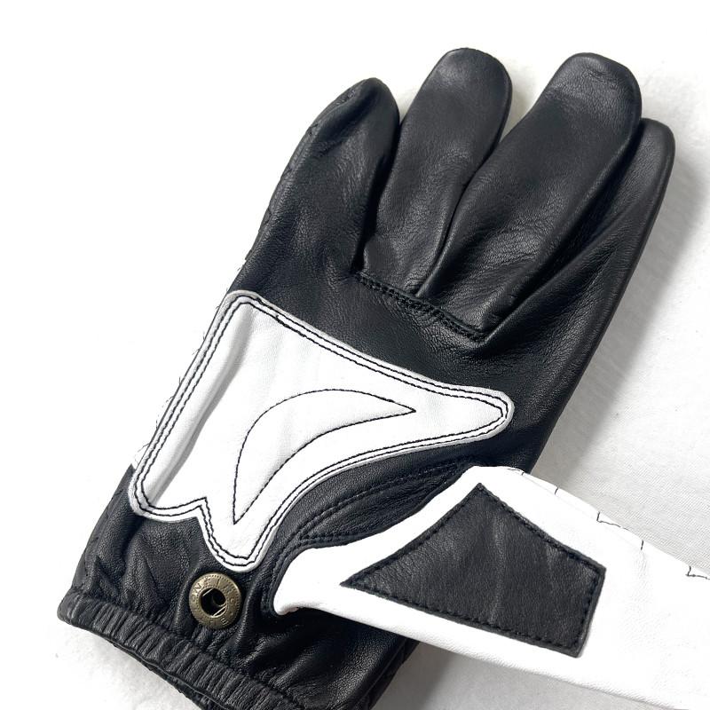 ZONオリジナル ラムレザーグローブ 手袋 本革バイクグローブ 通年