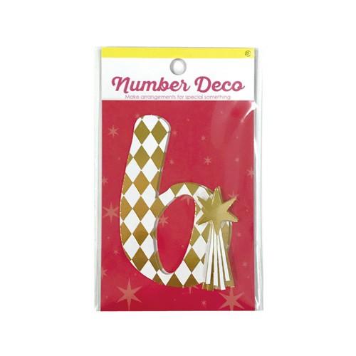 NUMBER DECO ナンバーデコ 6 贈り物 プレゼント ギフト  スクラップブッキング ペーパー ミニアルバム 材料 [M便 3/25]｜zonart-kamika