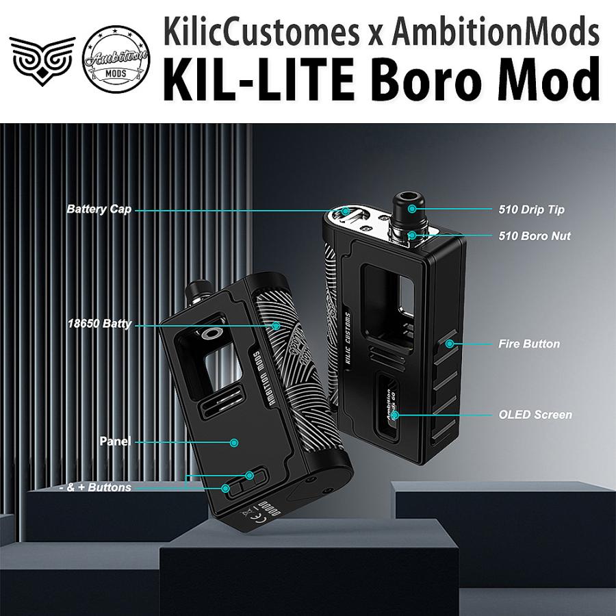 Ambition MODS アンビションモッズKIL-LITE Boro Mod DNA60 : 電子