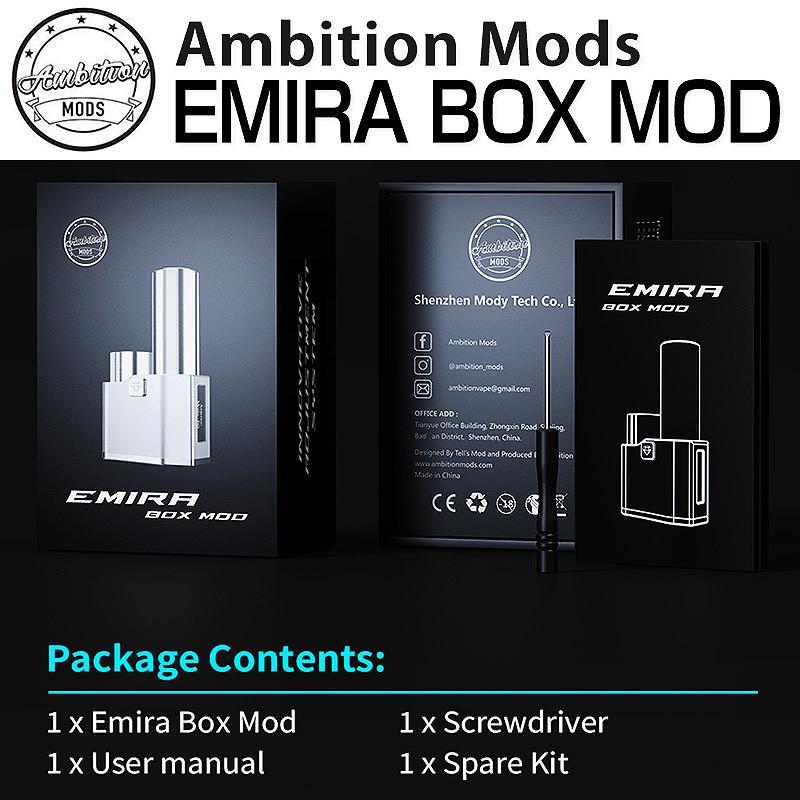 Ambition MODS アンビションモッズ EMIRA BOX MOD 60W COPPER ORANGE