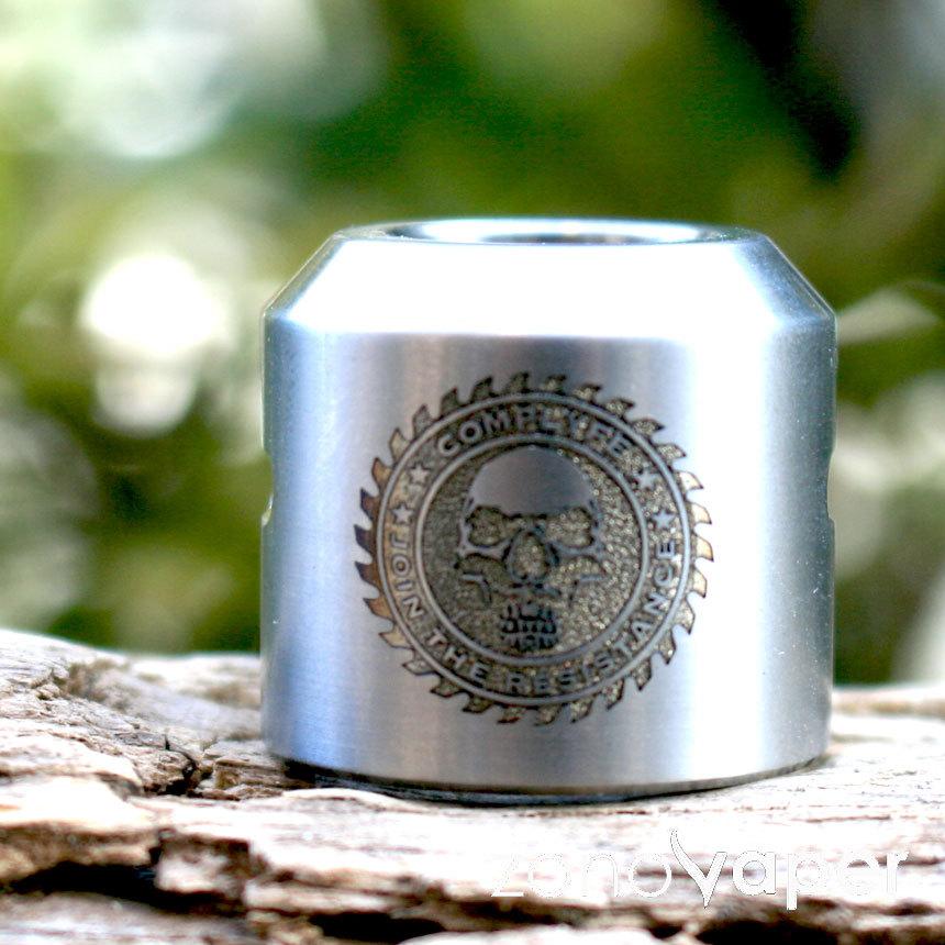 Comp LyfeコンプライフMini Cap JTR Etched Raw Titanium (compatible w/ 20mm)（ネコ ...