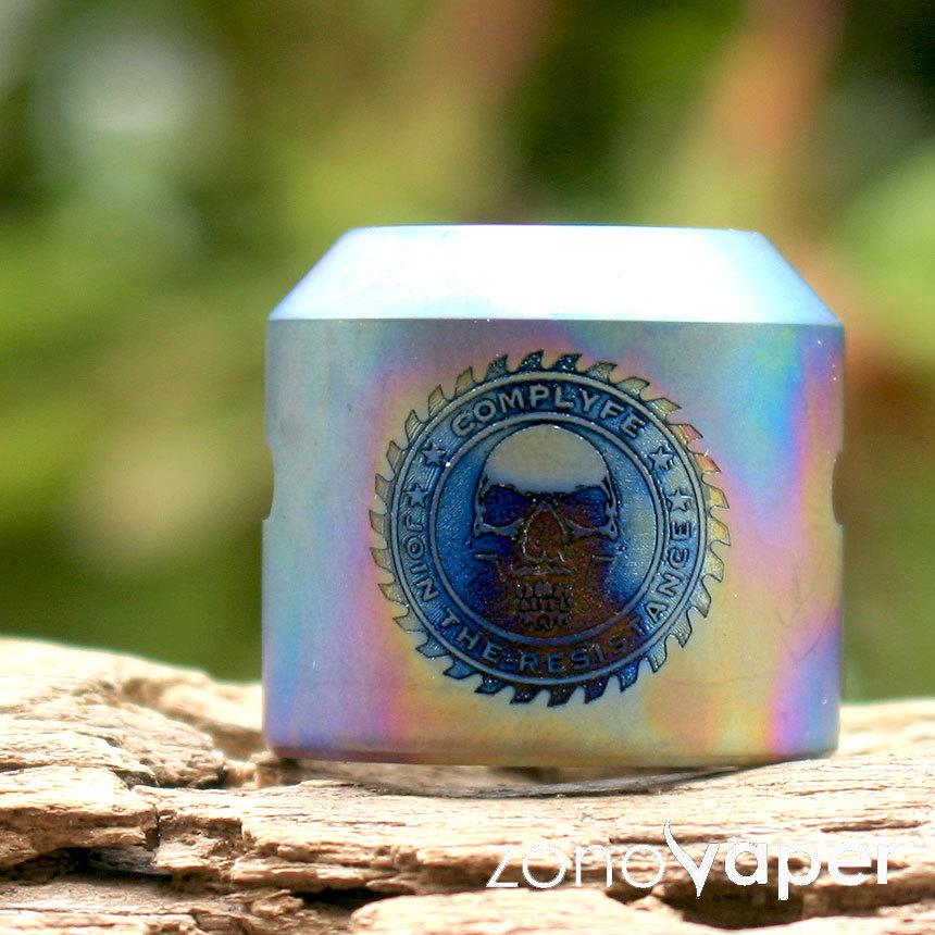 Comp LyfeコンプライフMini Cap JTR Etched Anodized Titanium 