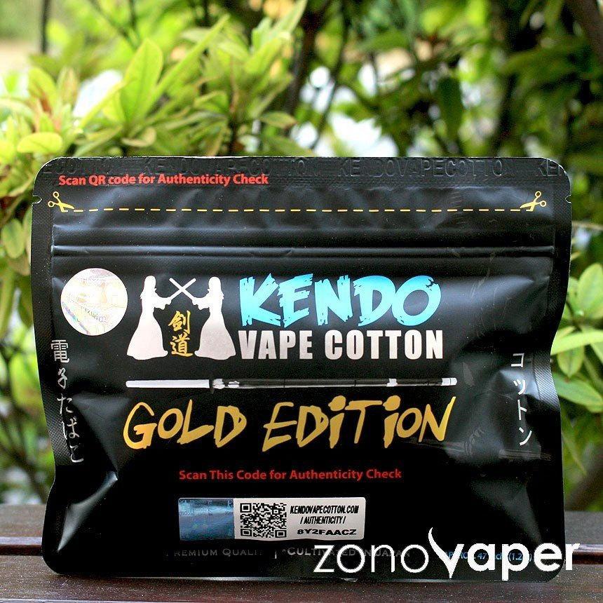 Kendo Vape Cotton - Gold Edition 5 Kendo Vape Cotton Gold Edition Organic  Japanese Cotton