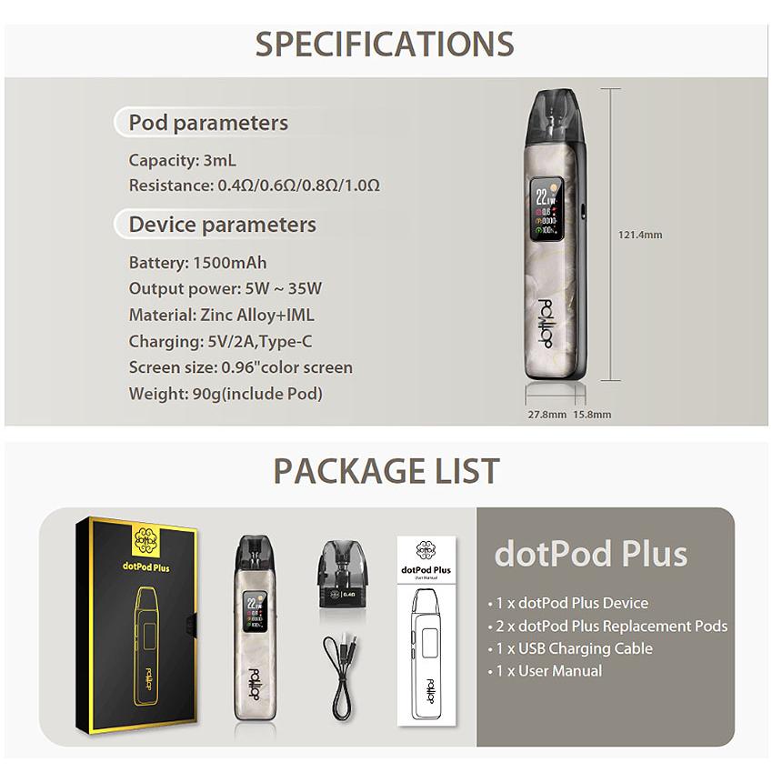 dotModドットモッドdot POD Plus/5色 |  | 05