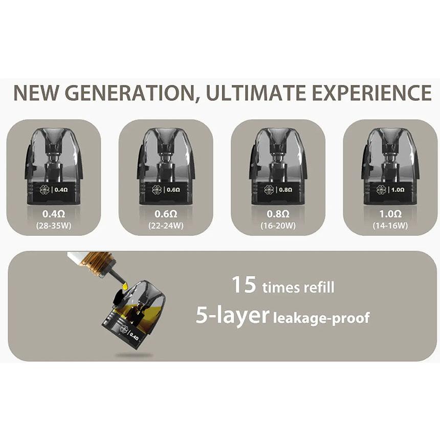 dotModドットモッドdot POD Plus用交換カートリッジPOD（0.4・0.6・0.8・1.0Ω） |  | 01