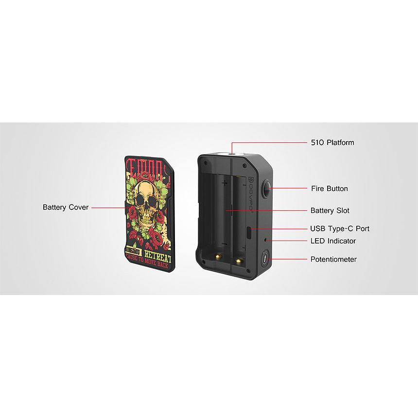 Dovpoドゥフポ M VV II 280W Box Mod Dragon Samurai : 電子タバコ専門