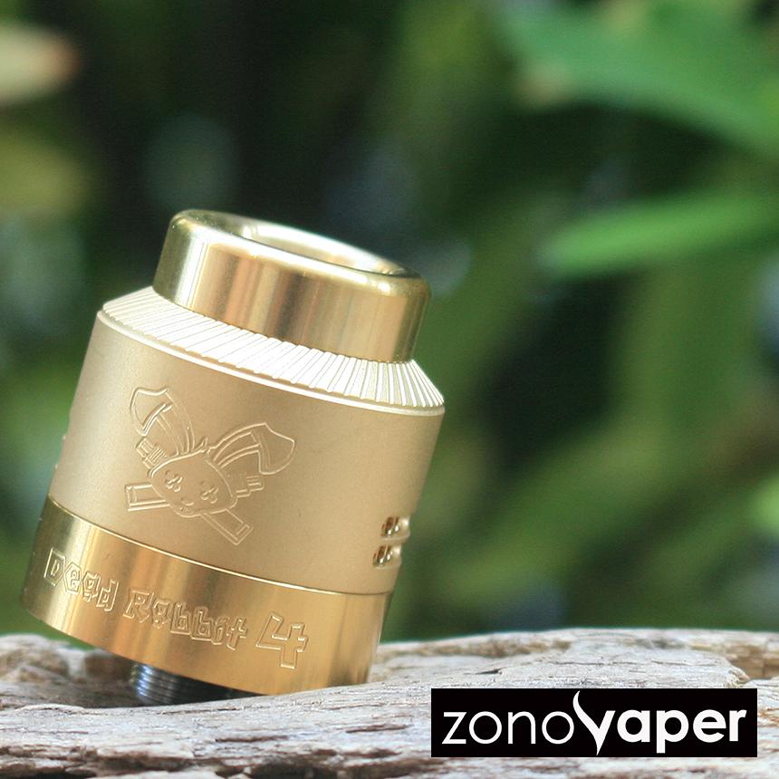 HELLVAPE Dead Rabbit デッドラビット4 RDA Atomizer 24mm Gold 電子