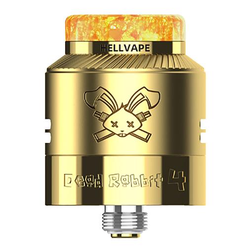 HELLVAPE Dead Rabbit デッドラビット4 RDA Atomizer 24mm Gold 電子
