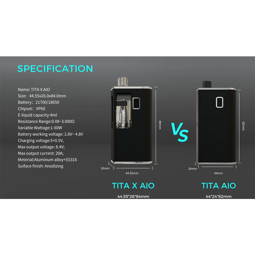 TITA X by VEEPON BLACK : 電子タバコ専門店 ZONOVAPER - 通販